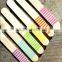 GIRLS Rainbow Stripe JUMBO Treat Sticks with Recipe Card - Wooden Sticks for Rice Crispy Pops, Brownies