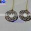 metal hang tag ,epoxy tag with gold bungee cord