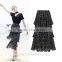 Women Long Beach Skirt Cake Dress Multi Layer Dress