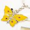 Elegant colorful butterfly keychain/key ring, factory price butterfly key chain for girl/woman gift