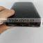 Electronic li polymer rechargeable battery mini mobile powerbank 4000mah slim real leather power bank