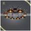 Russian Style Coffee Color and Iron Base Material Ceiling Lamp Classic Indoor Decorative