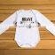 Valentine's Day girls white long sleeve romper baby children frock model