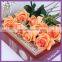 53cm Good Quality Artificial Orange Rose for Valentine's Day