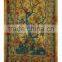 Tree of Life Tapestry Wall Hanging Twin Cotton Bedspread Bohemian Indian Tapestries