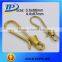 Solid Brass U Hooks Key Rings Belt U Hook Wallet Chain 50mm,60mm,70mm