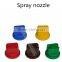 Plastic uni jet flat jet spray nozzles