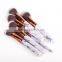 10Pcs Go Pro Premium Makeup Brush Sets with Marble Patterned Handle