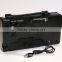 portable radio MW/FM/SW1/SW2 solar power radio with thermometer