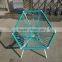 Garden baroque furniture pe wicker stackable diamond shape iron chair