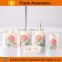 Fantastic made elegant flower ceramic bath accessory