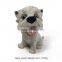 Lovely Resin White Dog Statue