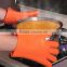 Silicone BBQ Grilling Gloves, heated waterpro of gloves with five fingers