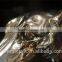 Electroplated silver resin large sitting Italian greyhound statue