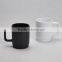 can shape mug of square handle with silicone