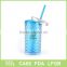 BSCI FDA LFGB DISNEY approved plastic soft drink mugs soft drink mugs manson jars with metal lid