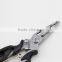 Black PP Handle Stainless Steel Straight Tip Multi Pliers