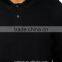 wholesale 2016 new style long sleeves cotton black customized men's polo shirts