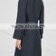 Wholesale Ladies Apparel Navy Houndstooth Linen and Silk Blend Coat(DQE0351C)