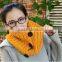 Wholesale fashion popular button lady knitted scarf