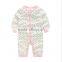 2016 Wholesale baby clothes newborn 100% cotton baby romper long sleeve infants pyjamas import from china