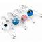 2015 Promotional metal charm evil eye beads brooch for teenages