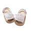 Rubber sole wholesale faux leather moccasins kids sandals china