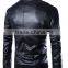 Custom Hight Quality European Fashion Mens Leather Motorcycle Jacket