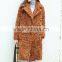 Tongxiang Fur Factory YR513A New Arrive ladies' Real Curly kalgan lamb fur Overcoat