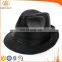 Gentleman Fashion Leather Bucket/fedora Cap/ Hat in Black