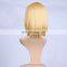 women fashion golden synthetic wig