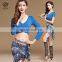 T-5189 Fashion designed printed pattern 12 colors belly dance costumes
