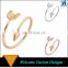 China Cheap Brass Metal Silver/Gold/Rose Gold Adjustable Arrow Ring For Woman