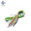 Wholesale polyester printed flat custom shoelaces manufacturer/ waxed shoe laces