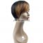 alibaba express best quality short cheap ombre looking 100% brazilian human hair wig