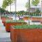 Corten Steel Garden Tree Planters customized size