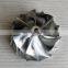 GTX3583 7+7blades 66.30/84.00mm Turbo Milling/aluminum 2618/billet Compressor Wheel
