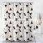 Marble printed polyester waterproof geometric shower curtain