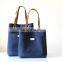 Felt tote handle bag for women