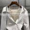 TWOTWINSTYLE Elegant Patchwork Diamonds Long Sleeve Slash Neck High Waist Sashes Dress Women