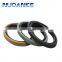 NUOANKE Hydraulic Cylinder Piston Seal NBR+PTFE+Bronze Glyd ring SPGO Oil Seal Ring For Excavator