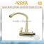 Brushed Surface Treatment display gold kitchen faucet