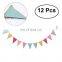 12 Flags Colorful Pennants Wedding Happy Birthday New Supplies Other Party Decorations Decoration Year Banner