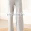Women Wide Leg Plain Knit Loose Stright Trousers Casual Wool Pants