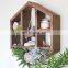 Custom handmade wood haxagon shelf honeycomb geometric wall mounted floating shelves