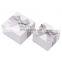 Factory wholesale custom bowknot white color  ring necklace  box  jewelry  gift box