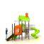 Combo double plastic playground equipment games for children slides outdoor