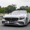 C217 S class coupe 2015-2021 year upgrade S65 model include front bumper and rear spoiler