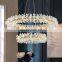 Post Modern Design LED Pendant Lighting Living Room Crystal Garland Pendant Lamp