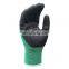 13 Gauge Nylon Industry Crinkle Latex Rubber Palm Hand Protection Coated Safety Gloves